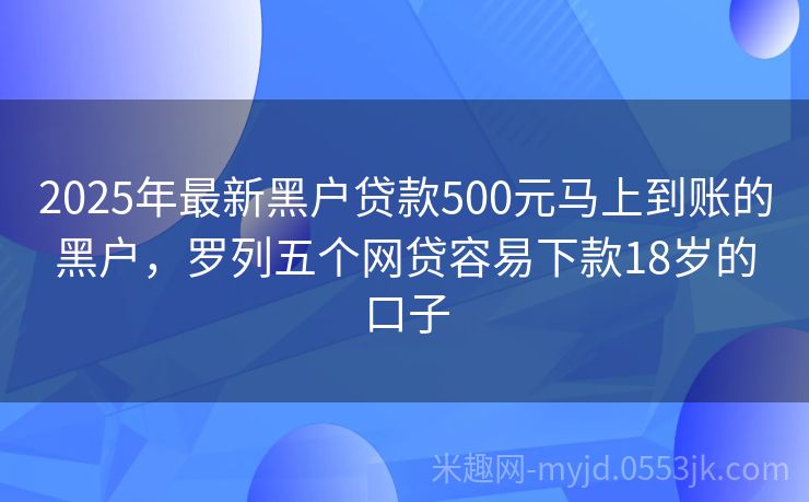 2025年黑戶最新口子申請指南，初學(xué)者與進(jìn)階用戶通用步驟